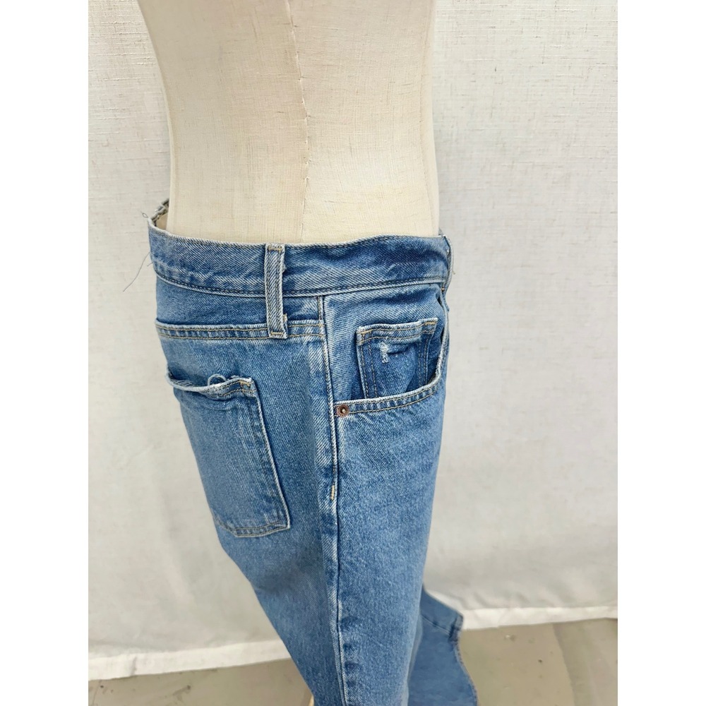 Universal Thread 100% Cotton Blue 90s Baggy Jeans Womens 6L High Rise Wide Leg - Picture 11 of 14